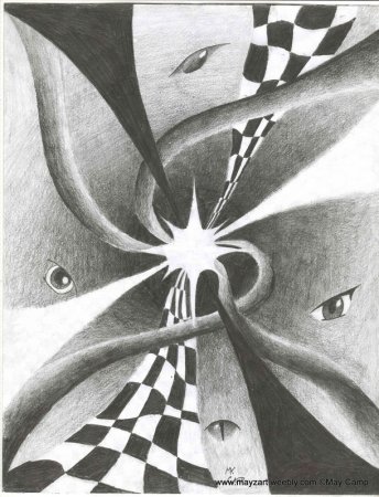 Абстракция карандашом