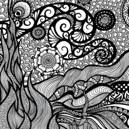 Узоры гелевой ручкой