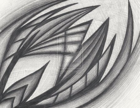 Абстракция карандашом