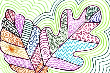 Абстракция карандашом простые