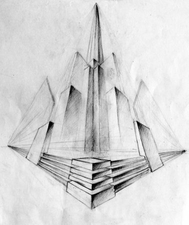 Абстракция мелками