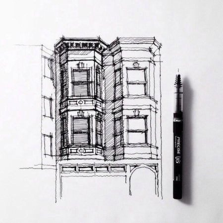 Скетчи зданий