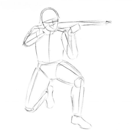 Солдат рисунок карандашом