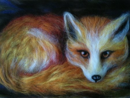 Живопись шерстью