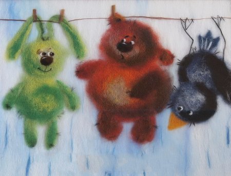 Шерстяные картины Ирины Литвак