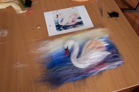 Шерстяная живопись для детей