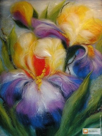 Екатерины Пискуновой шерстяная живопись