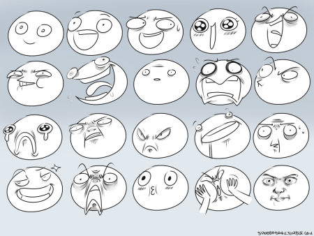 Смешные эмоции для рисования