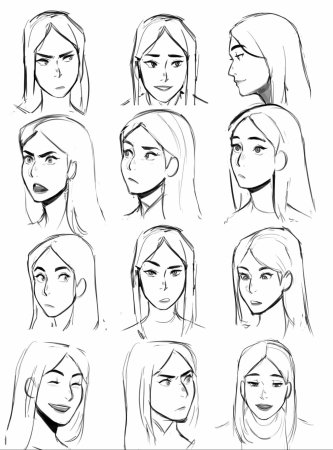 Рисовка лица