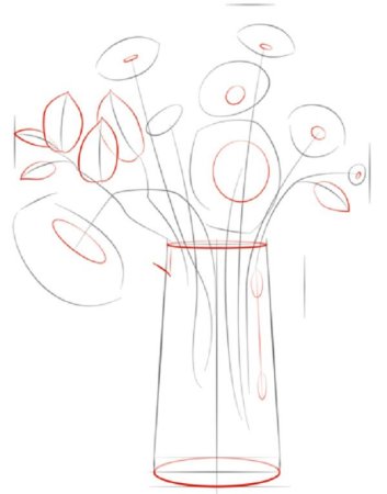 Букет цветов пошагово