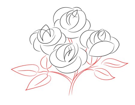 Сирень в вазе карандашом