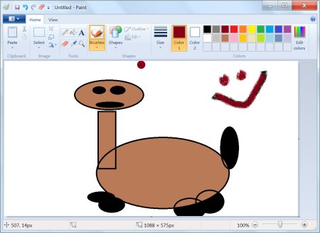 Рисунки на компьютере в паинте