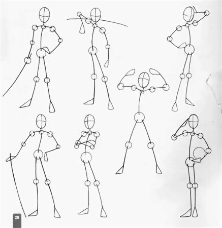 Схема рисования человека