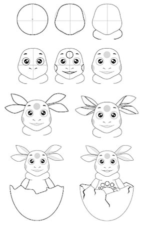 Лунтик для рисования