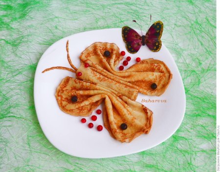 Аппликация из блинов