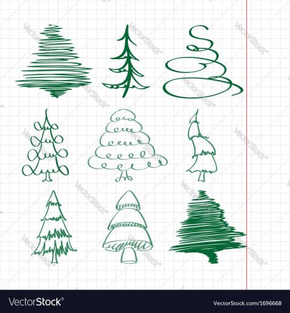 Елка для рисования