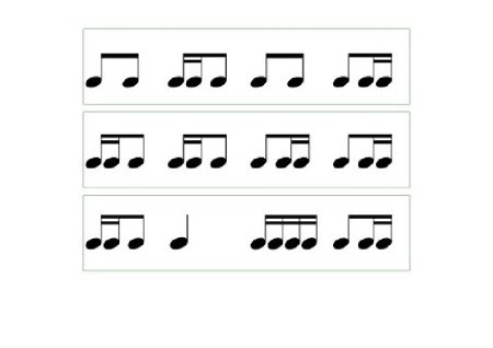 Карточки ритма сольфеджио