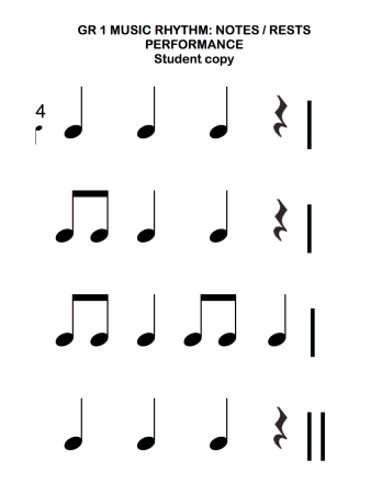 Ритм длительности нот ритмические упражнения