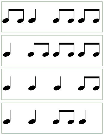 Прохлопать ритмический рисунок