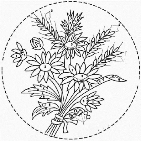 Вышивка лентами ромашки схемы