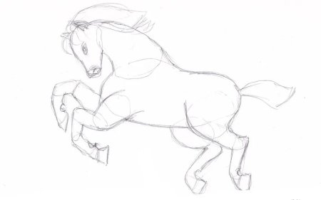 Рисование лошади 4 класс