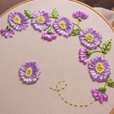 Вышивка лентами схемы