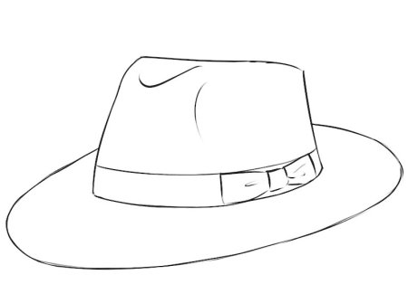 Рисунок шляпа для начинающих (45 фото)