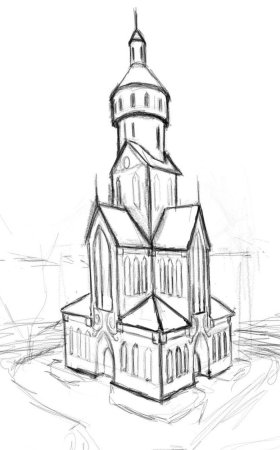 Церковь эскиз