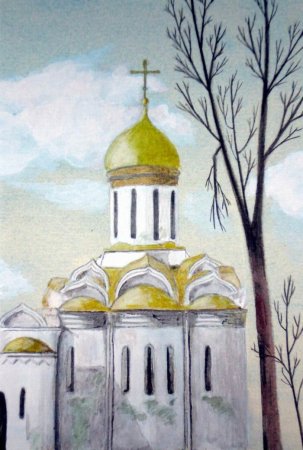 Храм Коренная пустынь рисунки