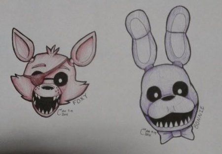 ФНАФ для срисовки легко