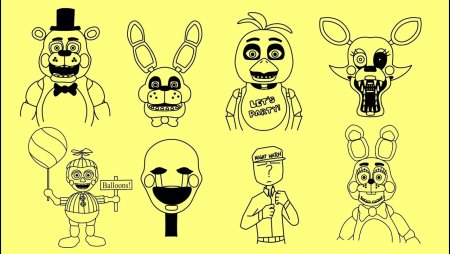 Рисунки АНИМАТРОНИКОВ