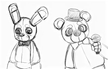 Рисование ФНАФ