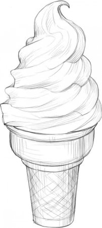 Мороженое для срисовки