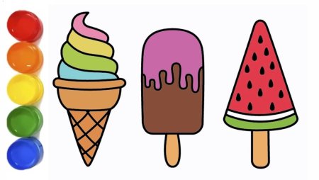 Мороженое для срисовки