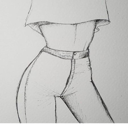 Рисование талии