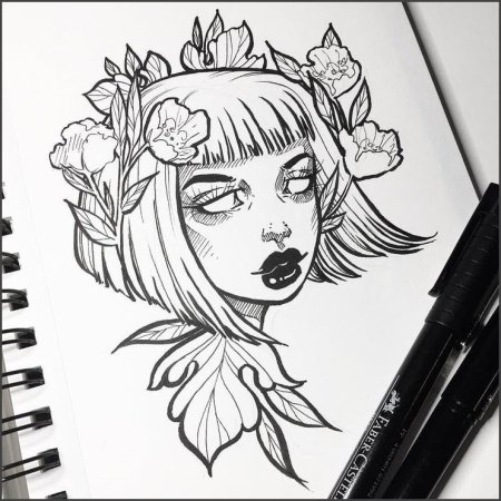 Рисунки для срисовки в скетчбук