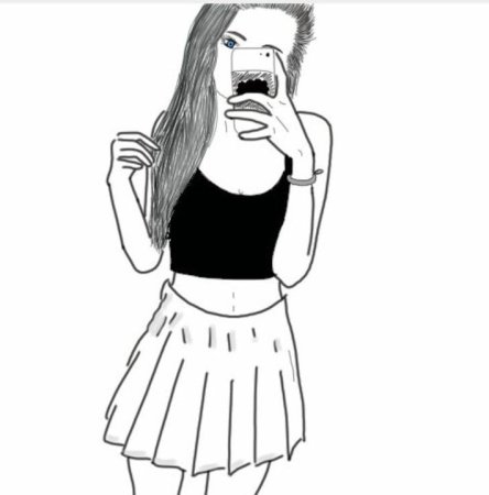 Классные рисунки девушек для срисовки