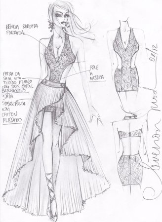 Рисунки дизайнеров одежды