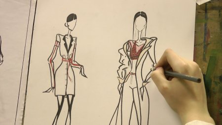 Рисунки дизайнеров одежды