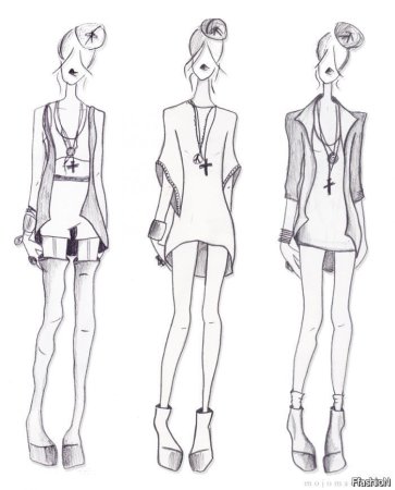 Эскизы одежды