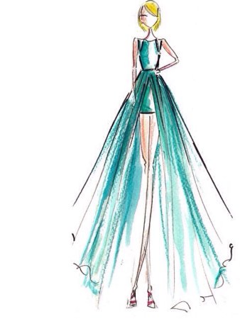 Рисунки дизайнеров одежды для начинающих