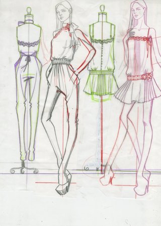 Уроки рисования одежды для дизайнеров