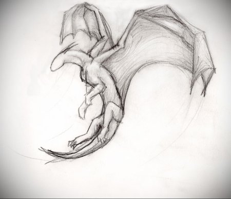 Рисунки драконов карандашом