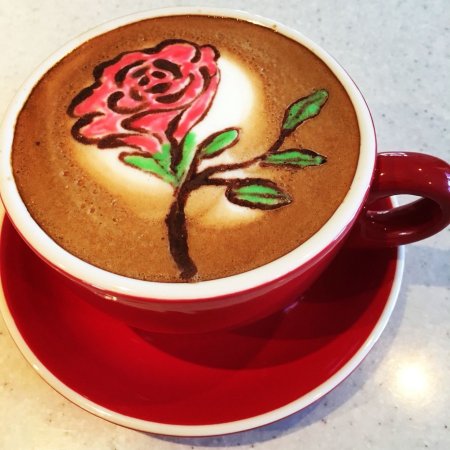 Латте арт Latte Art роза