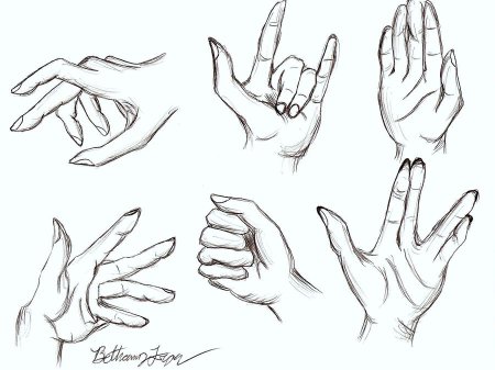 Уроки рисования рук