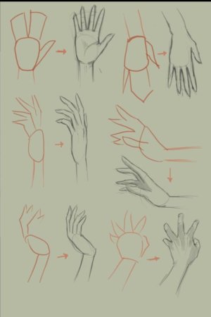 Рука нарисованная