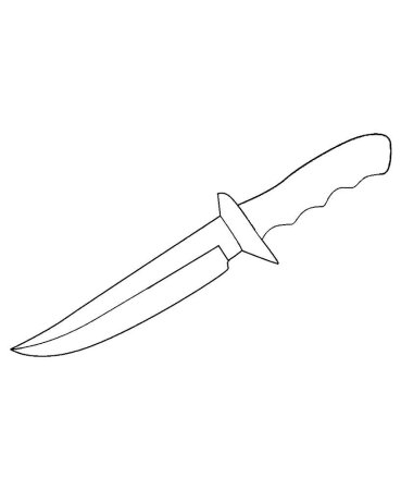 Рисунок ножа для начинающих (44 фото)