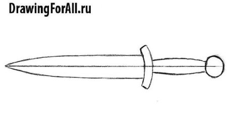 Кинжал карандашом