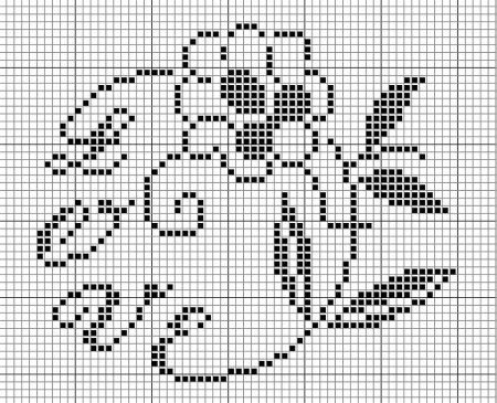 Монохромные вышивки дети