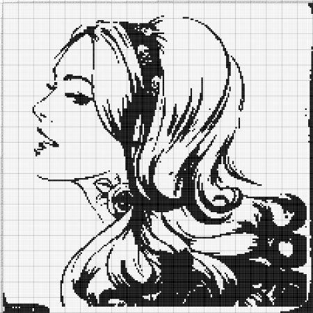 Монохромная вышивка